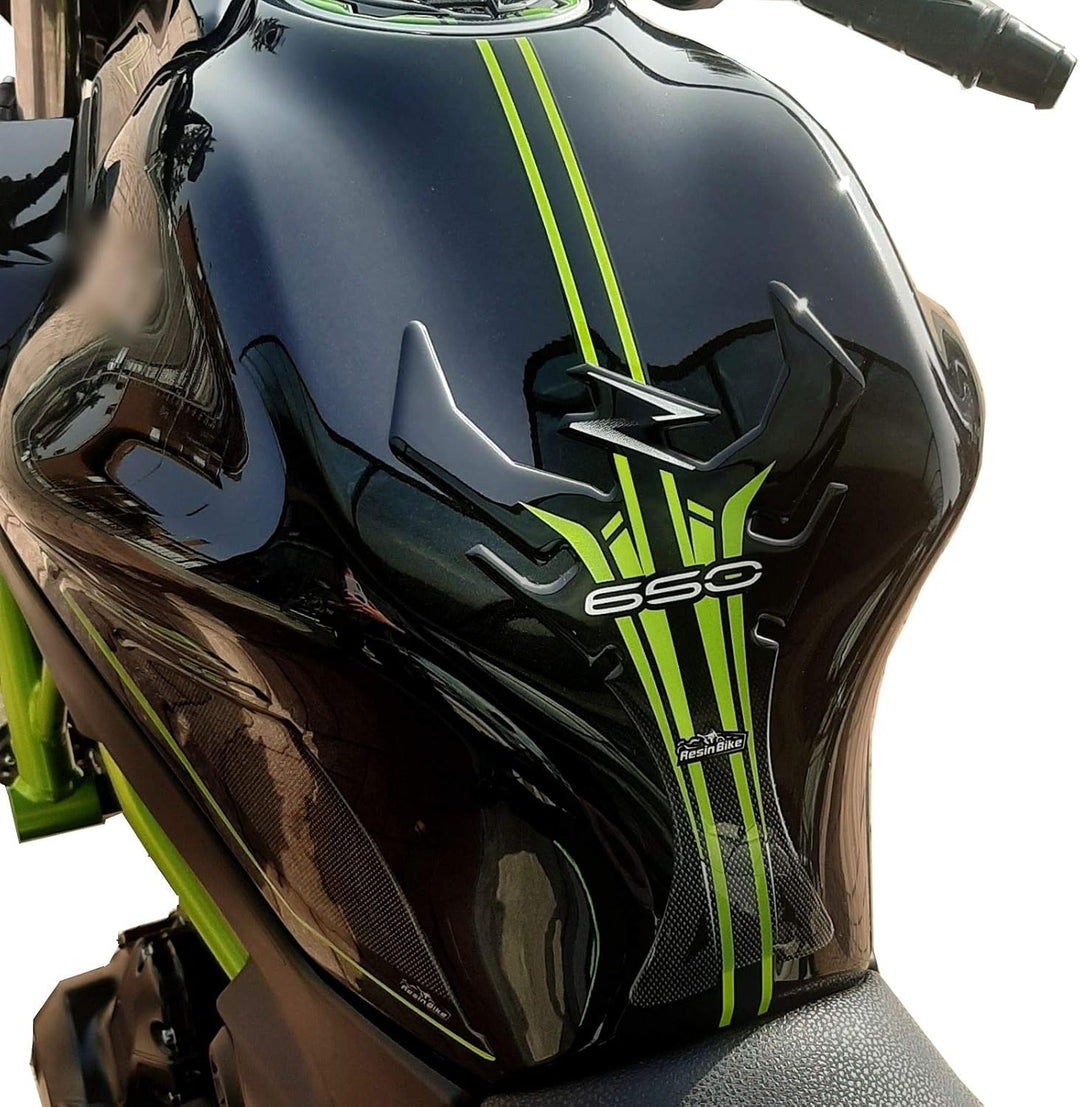 Resin Bike Aufkleber Motorrad Kompatibel Mit Kawasaki Z650 2021. Schutz Tankpad Von Hülle PU Graffi.