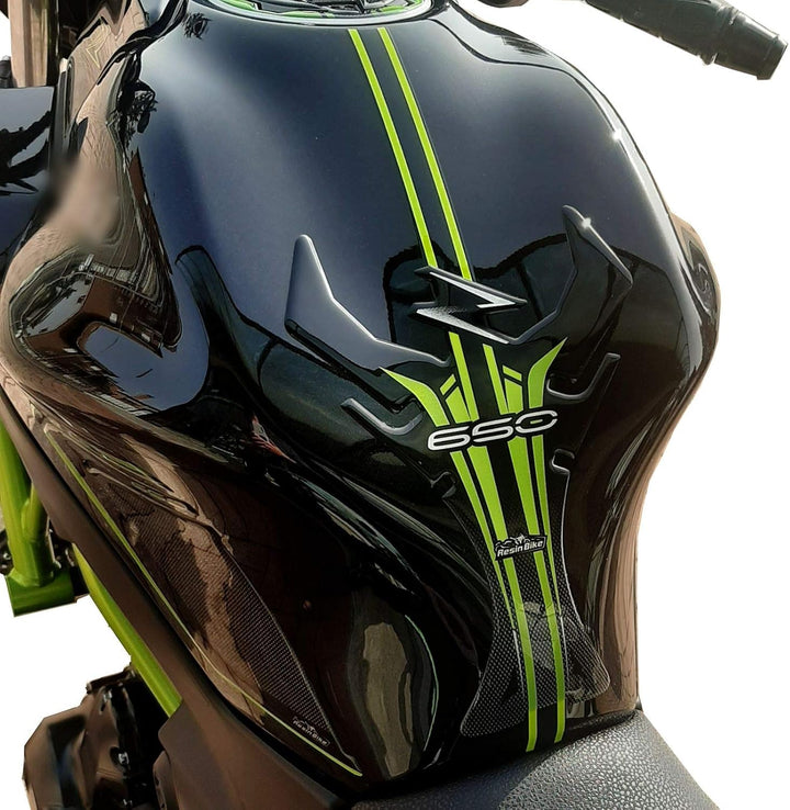 Resin Bike Aufkleber Motorrad Kompatibel Mit Kawasaki Z650 2021. Schutz Tankpad Von Hülle PU Graffi.
