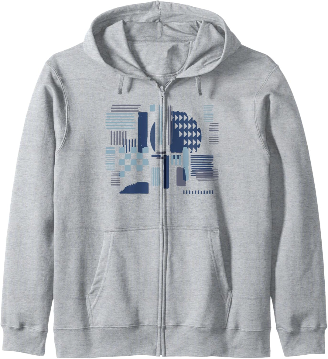 Abstract Blues Kapuzenjacke