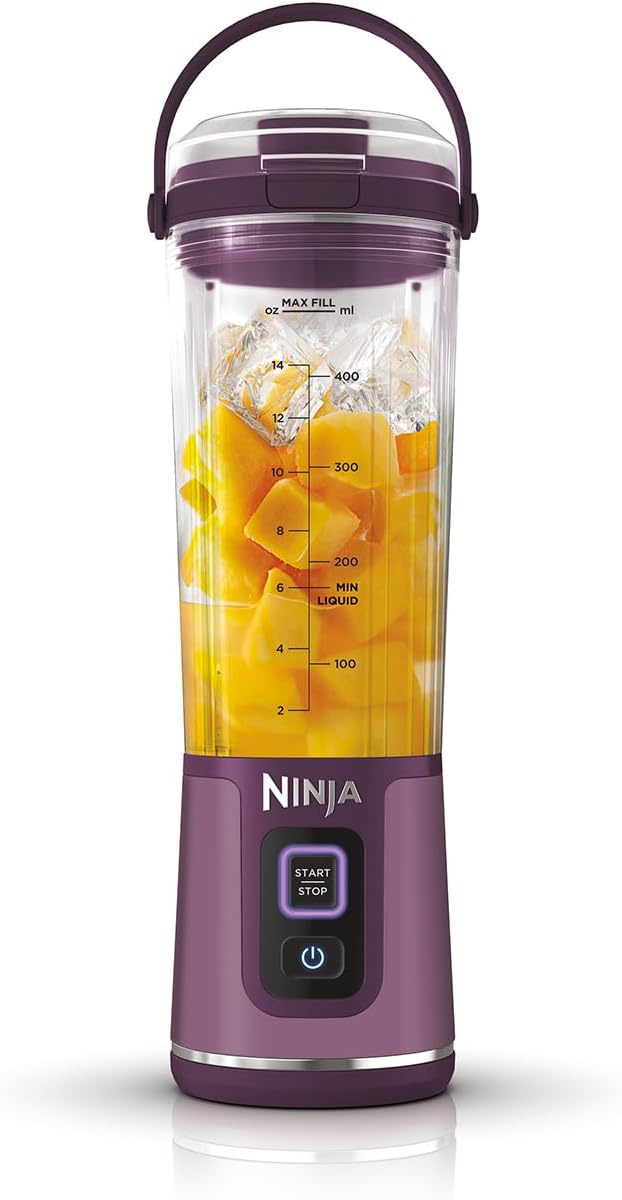 Ninja Blast Tragbarer Mixer / Blender / Smoothie Maker, 530ml Becher, Auslaufsicherer Deckel, Leistu