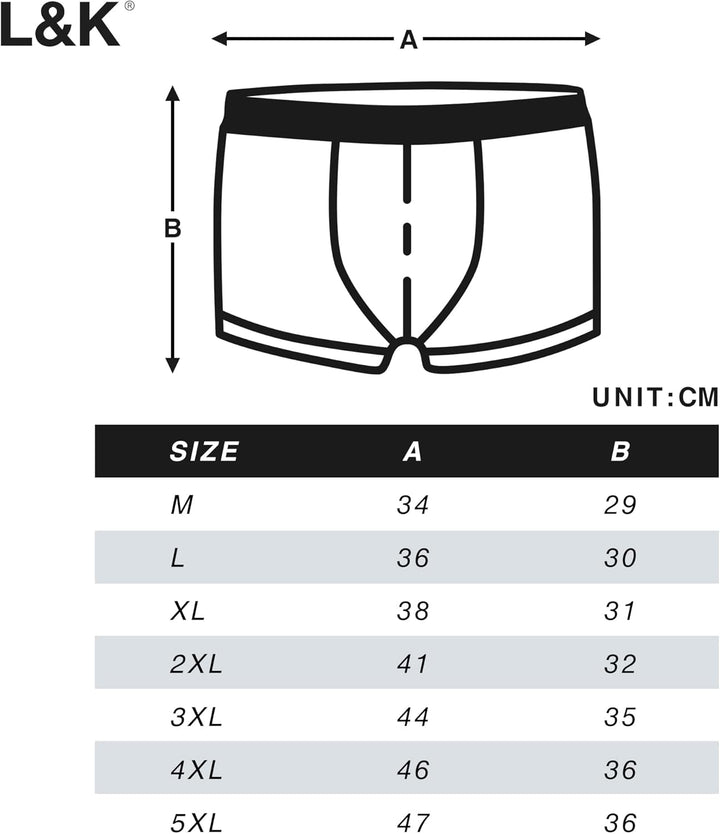 L&K 10er Pack Herren Boxershorts Men Retroshorts mit tollem Muster Baumwolle 1102 L 1114-8er Pack, L