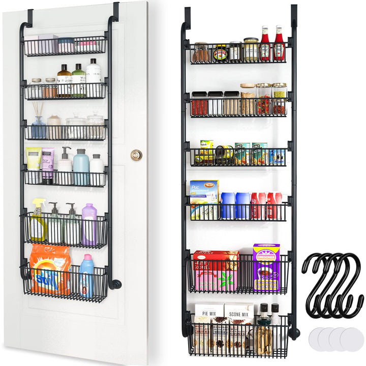Wuciray Tür Hängeorganizer Metall Regal Türregal Küche Organizer Gewürzregal Badregal Ohne Bohren 6