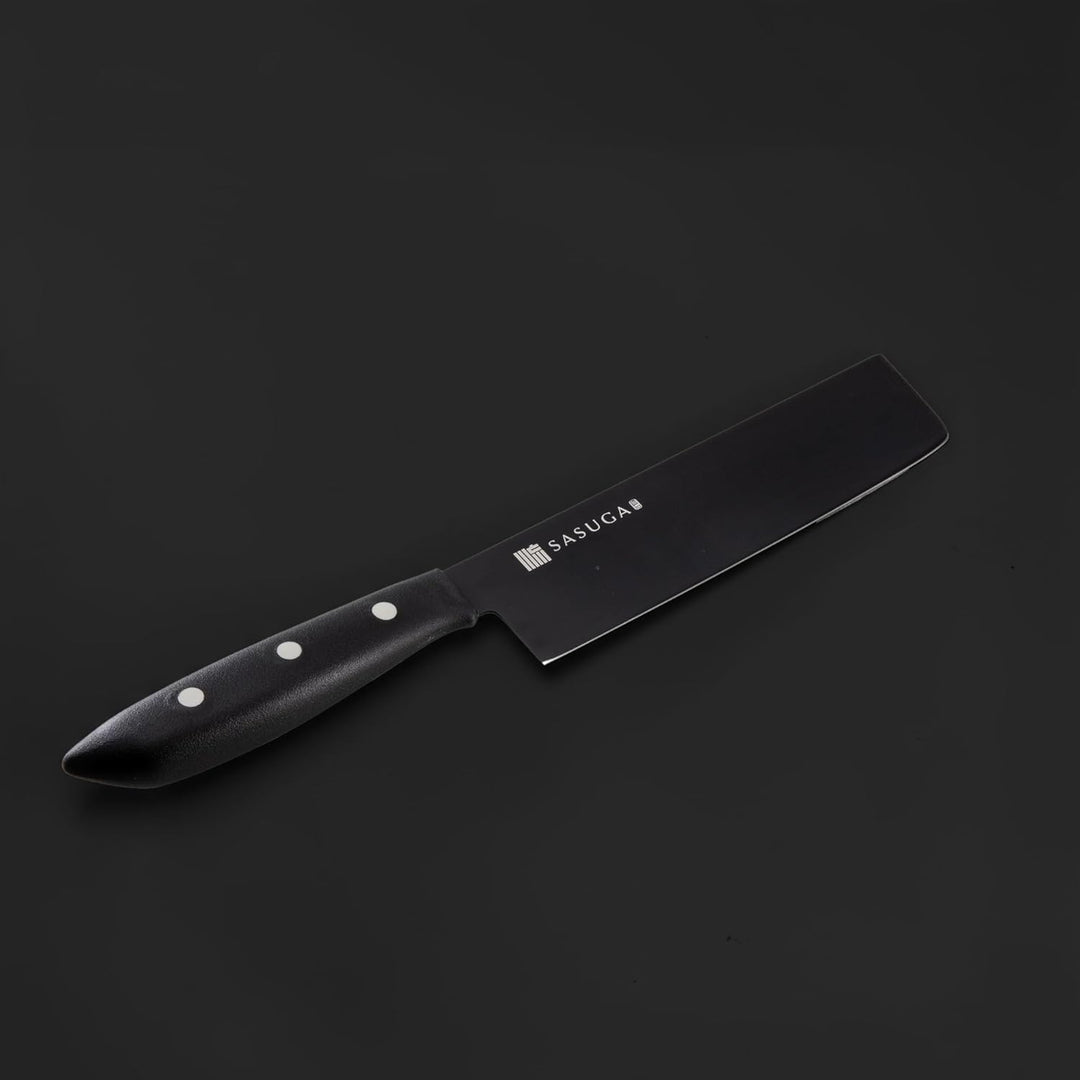 Japanisches Nakiri-Gemüsemesser 165 mm - Made in Japan | Molybdän-Vanadium-Edelstahl | Flache Klinge