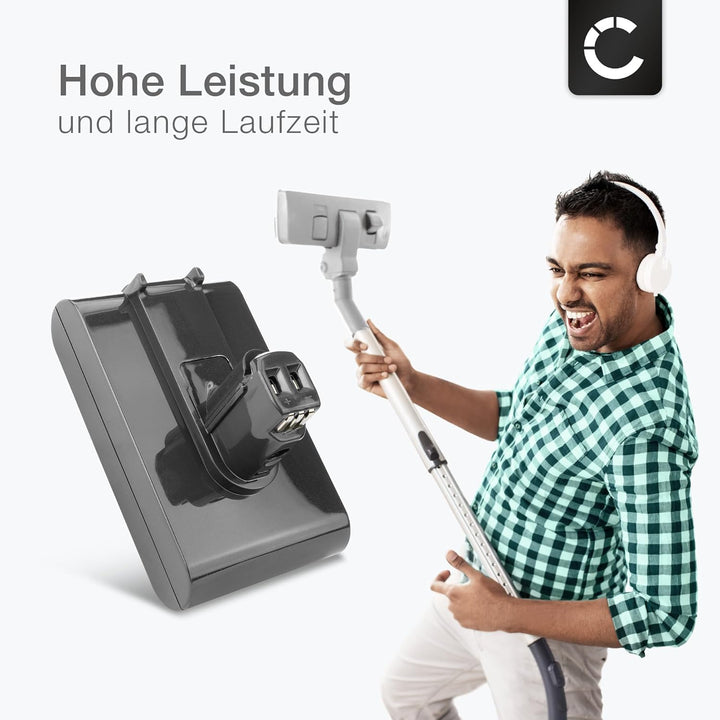 CELLONIC Akku kompatibel mit Dyson DC35, DC30, DC30 White (Dyson 917083-02) 1500mAh 1x 1500mAh, 1x 1