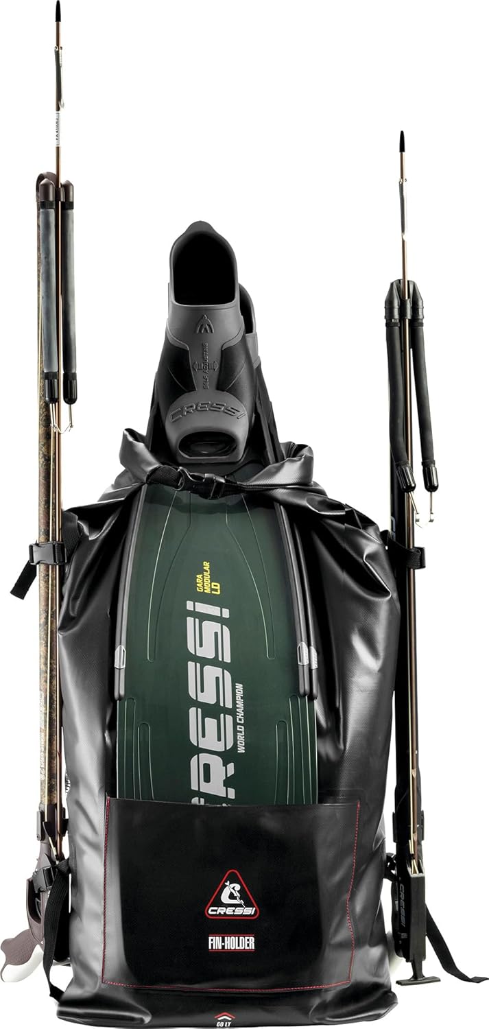 Cressi Dry Bag Gara 60 LT - Rucksack Dry Bag für Tauchflossen und Tauchmaterial, Unisex Erwachsene S
