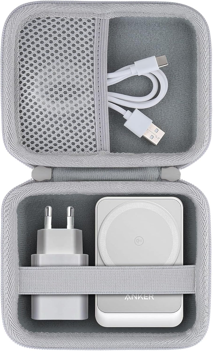 co2CREA Hart Tragbare Schutzhülle Etui Tasche für Anker MagGo 3-in-1 Ladestation 15W kabelloser Lade
