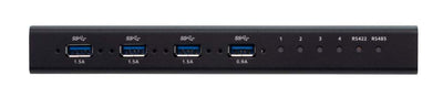 ATEN US3344I 4x4 USB 3.1 Gen.1 Switch, Industrie-Umschalter, Schwarz