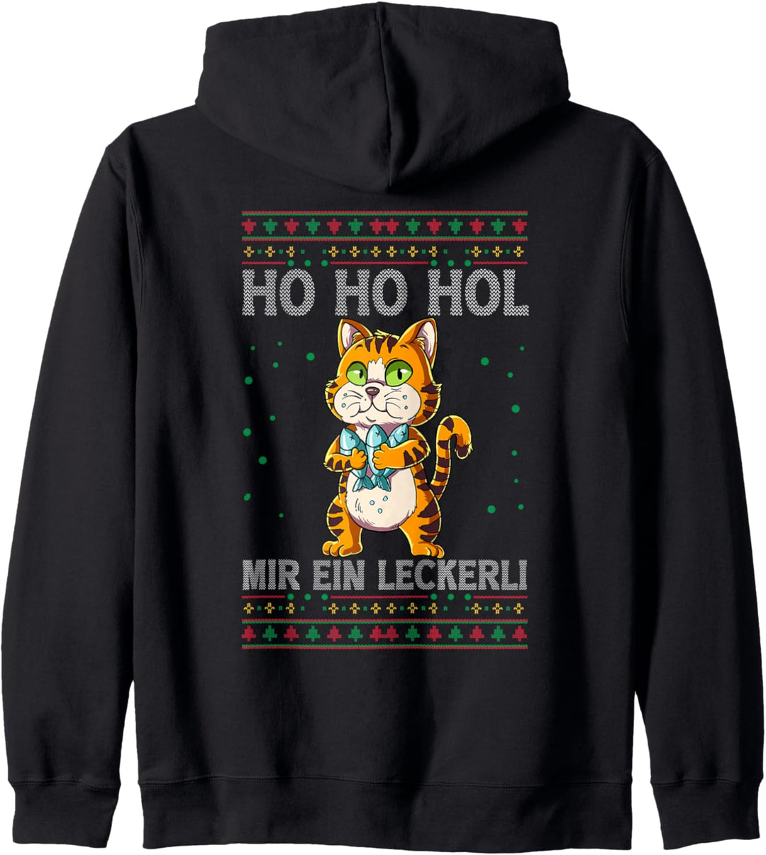 Katze Weihnachten Kapuzenjacke