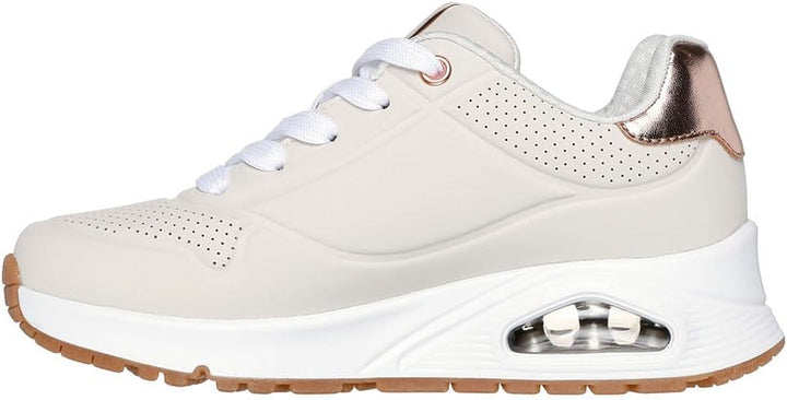 Skechers Unisex Kinder UNO Gen1 - Shimmer AwaySneaker 27.5 EU Natürlich, 27.5 EU Natürlich
