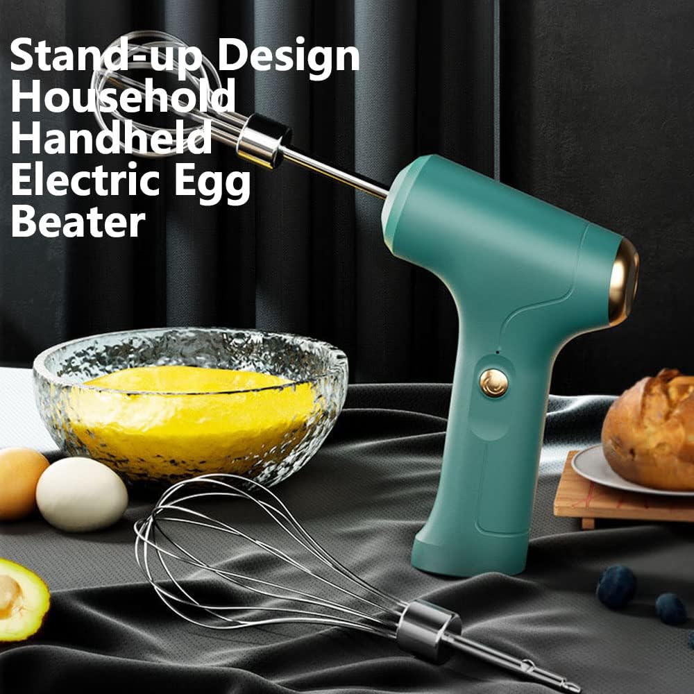 Elektrischer Schneebesen, Tragbarer Handmixer USB Wiederaufladbare Handheld -Eierschläger für Schlag