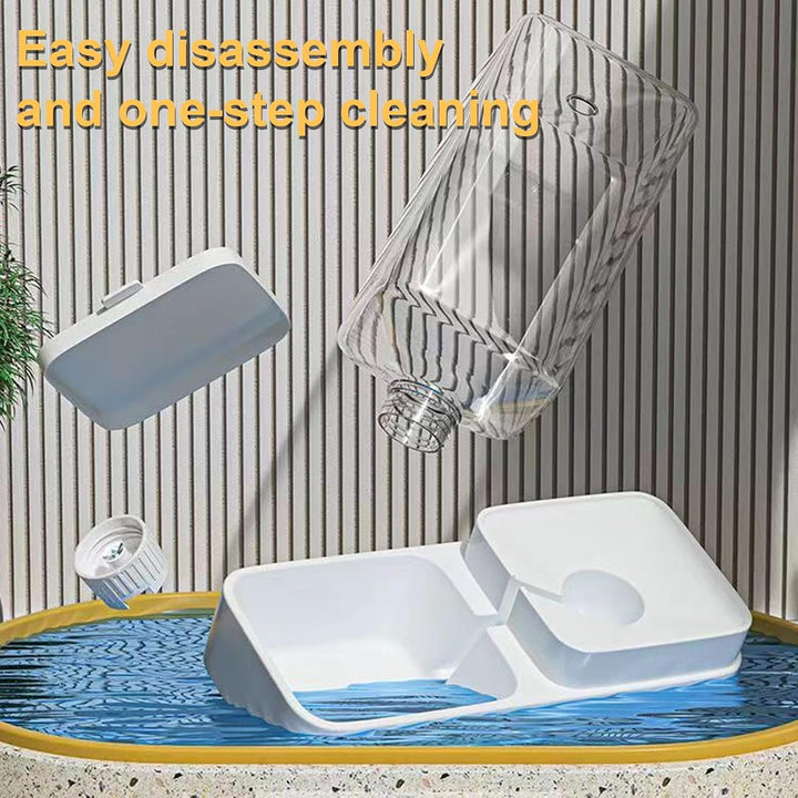 Futterautomat für Hunde, Futterautomat für Katzen - Gravity Auto Wasserfutter-Haustierfutterautomat,