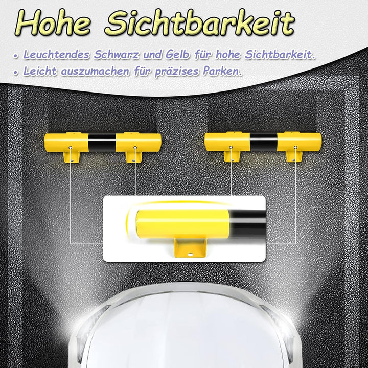 Froadp 2 Stück Radstopper Parkplatzsperre Auto Einparkhilfe aus Hochwertiger Verdickter Stahl Radsto