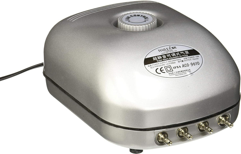 Hailea SC149 Aco 9610 Luftpumpe, 10 Watt, 10 l/min, Grau, 10 Watt