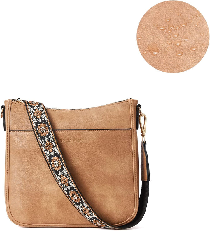BOSTANTEN Damen Handtasche Kleine Umhängetasche aus PU Leder Schultertasche für Frauen Crossbody Bag