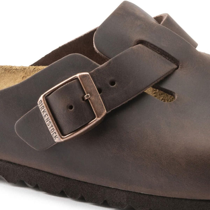 Birkenstock Classic BOSTON Unisex-Erwachsene Clogs 35 EU Schmal Braun Habana, 35 EU Schmal Braun Hab