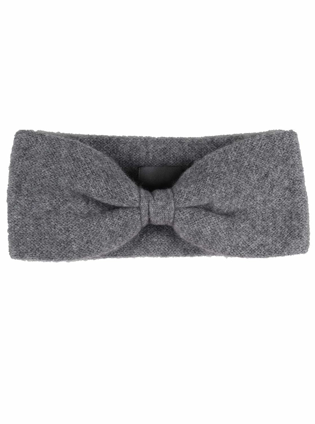 Zwillingsherz Stirnband aus 100% Kaschmir - Hochwertiges Kopfband im Uni Design für Damen Frauen Mäd