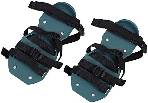 GOTOTOP Schuhe Nagelschuhe, Lawn Rasenbelüfter Sandalen Heavy Duty Spiked Gras Vertikutierer Rasen E