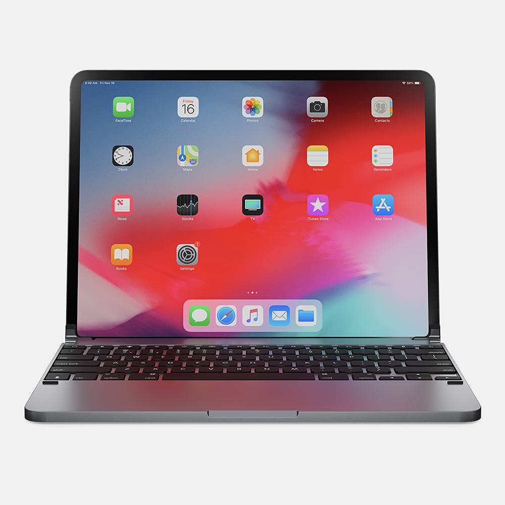 BRYDGE 12.9 Pro, Hochwertige Bluetooth Tastatur aus Aluminium, deutsches Layout QWERTZ, für das iPad