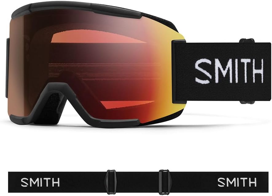 Smith Unisex Squad SkiBrille mit Chroma Pop (1er Pack) 994V Schwarz, 994V Schwarz