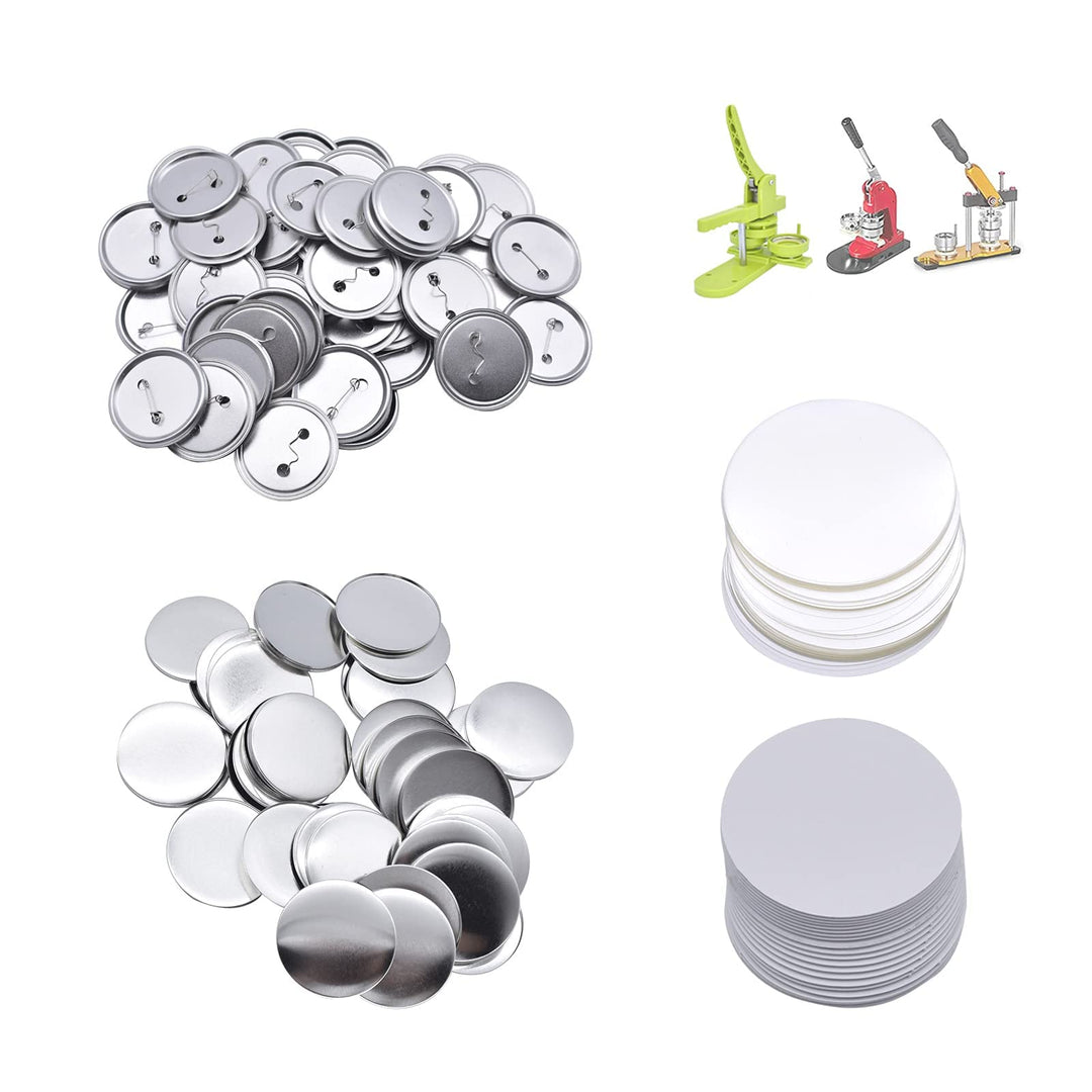 200er Set DIY Pins Buttons Design ein Abzeichen, Buttons Selber Machen, Button-Set mit Pin, für Bast