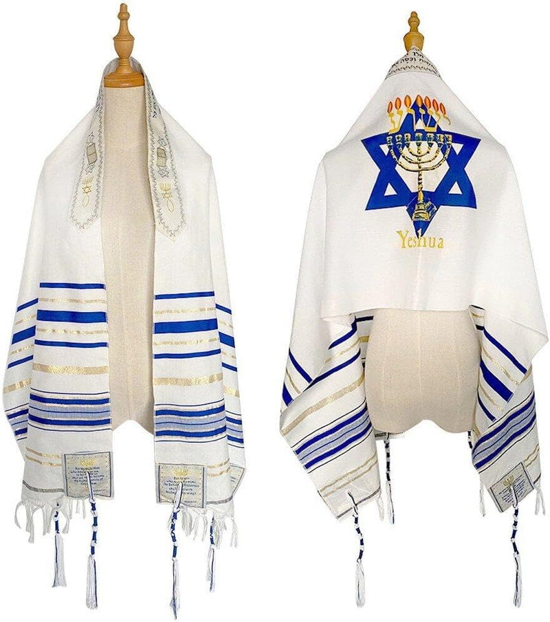 Messianischer Tallit-Gebetsschal, Israel, Jeschua, Licht der Welt, Gebetsschal, messianischer Schal,