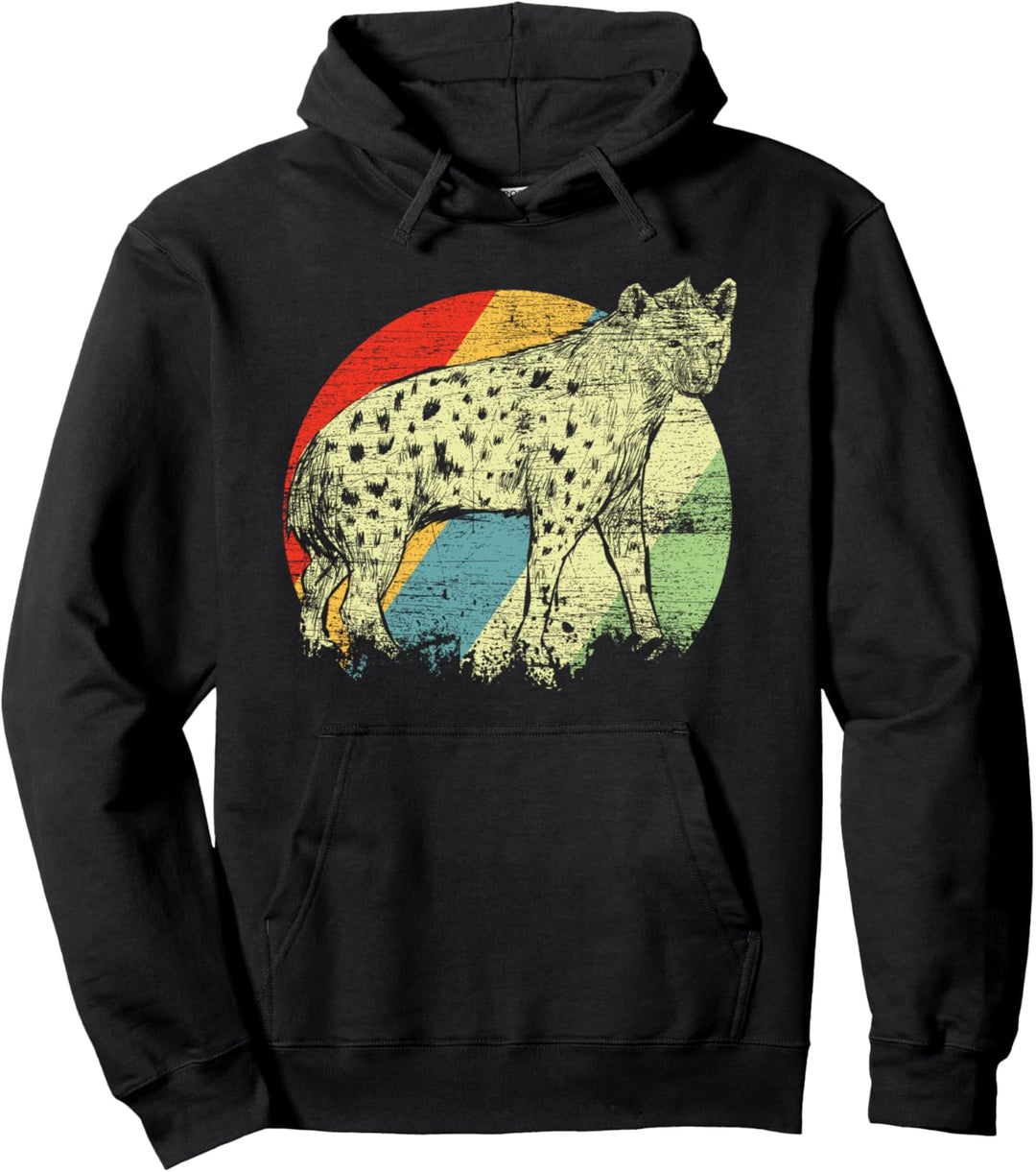 Afrika Safari Tiermotiv Geschenk Tierpfleger Hyäne Pullover Hoodie