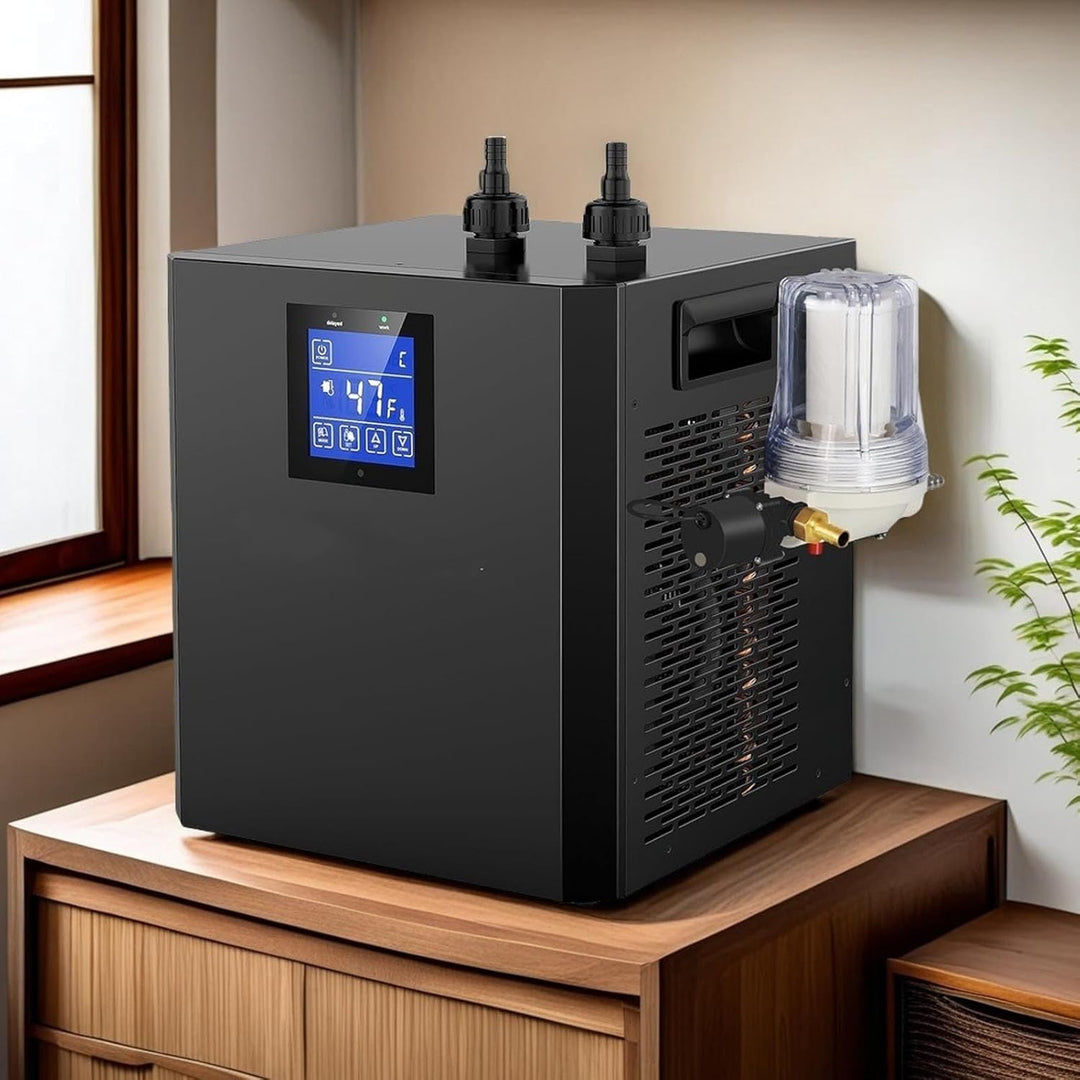 1/3 PS Water Chiller Kit für Eisbad, 32-122 ℉ 3 Modi Low Rauschen LCD-Touchscreen-Fernbedienung, Eis