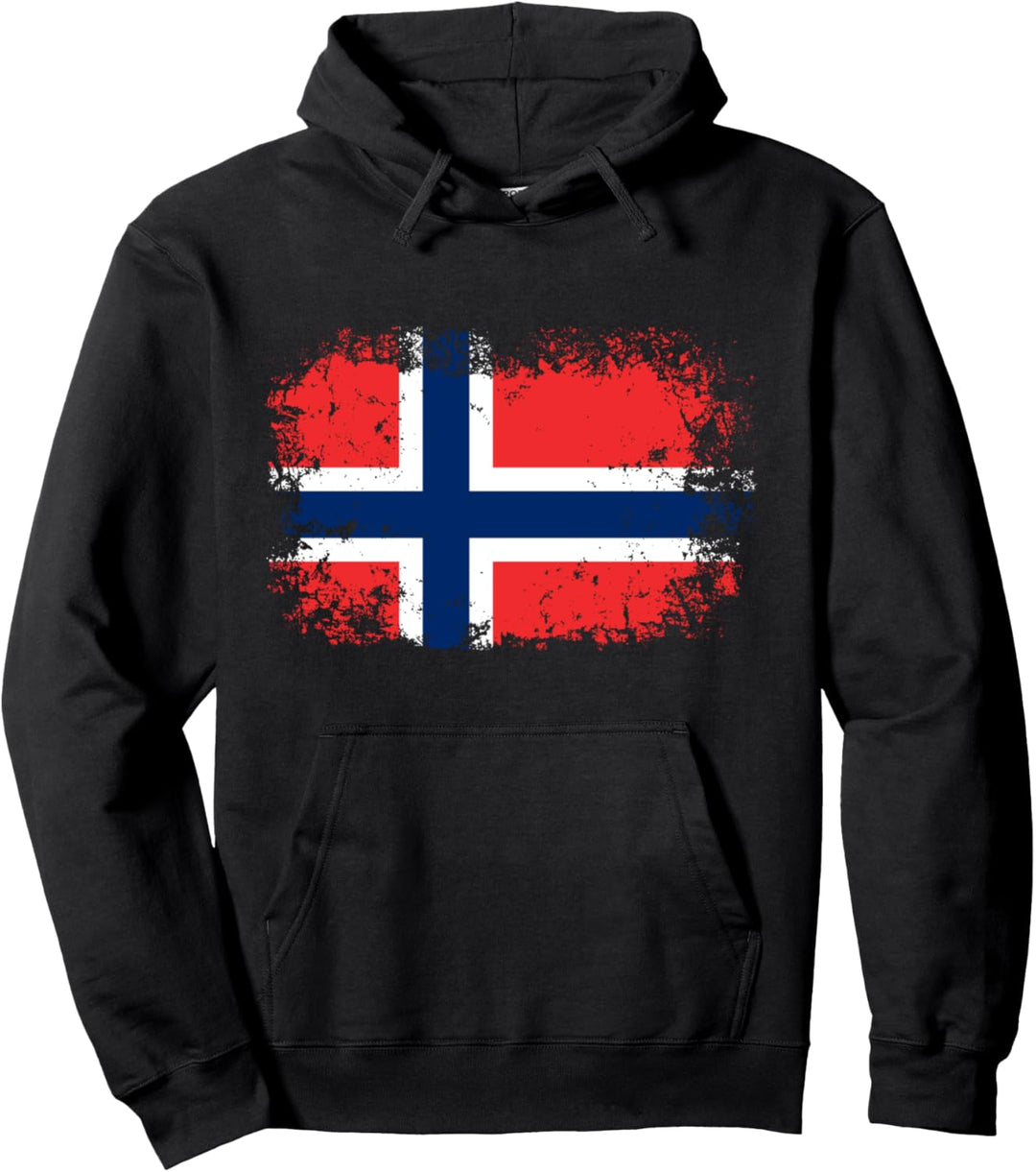 Flagge von Norwegen Norwegen Norwegische Flagge Pullover Hoodie