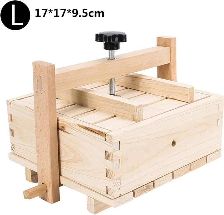 Tofupresse Holz Tofu Maker Form - 2-in-1 Holz Tofu Pressform Käse Form Maker Käsepresse Mit 3 STÜCK