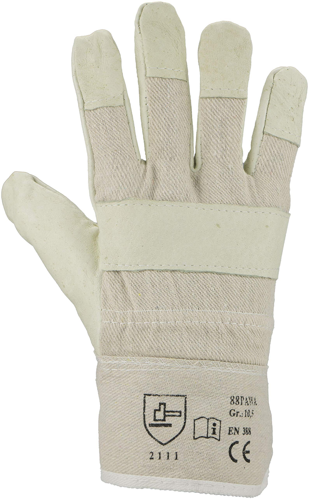 ASATEX Rindnarbenleder-Handschuh 88PAWA, hellgelb, Gr. 10,5 (12 Paar) 10.5, 10.5