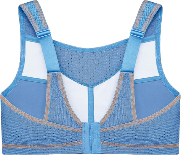 Glamorise Damen Hochleistungs Bustier Sport-BH 75C Light Denim, 75C Light Denim