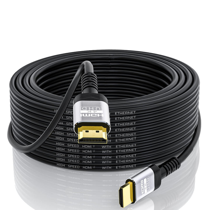 Soonsoonic 4K HDMI-Kabel, 12 m, 18 Gbit/s Ultra High Speed HDMI 2.0 Kabel &amp; 4K @ 60Hz HDR 3D ARC HDC