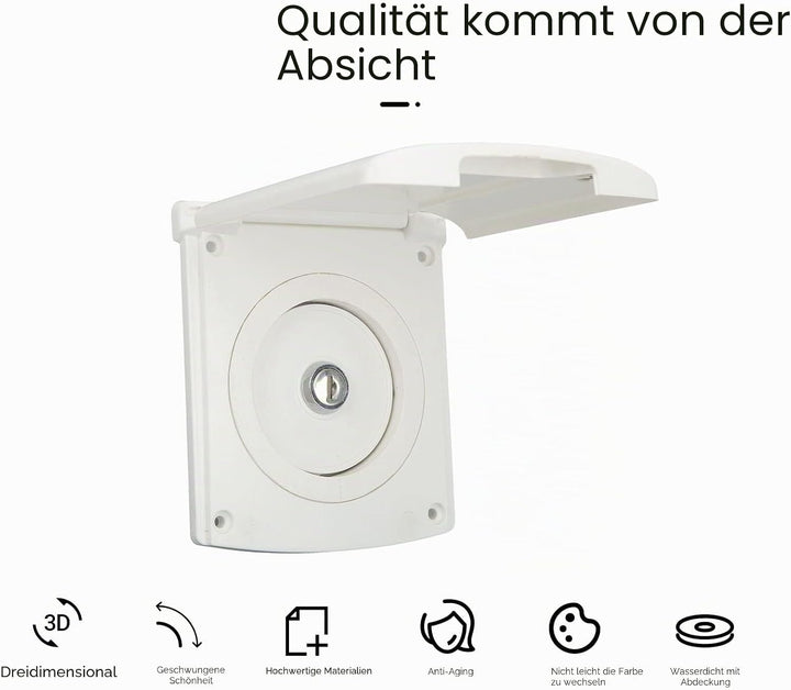 Tankdeckel Wassertankdeckel mit Dichtung und 2 Schlüsseln 79 x 79 mm Auslaufsicherer Wasser Diesel T