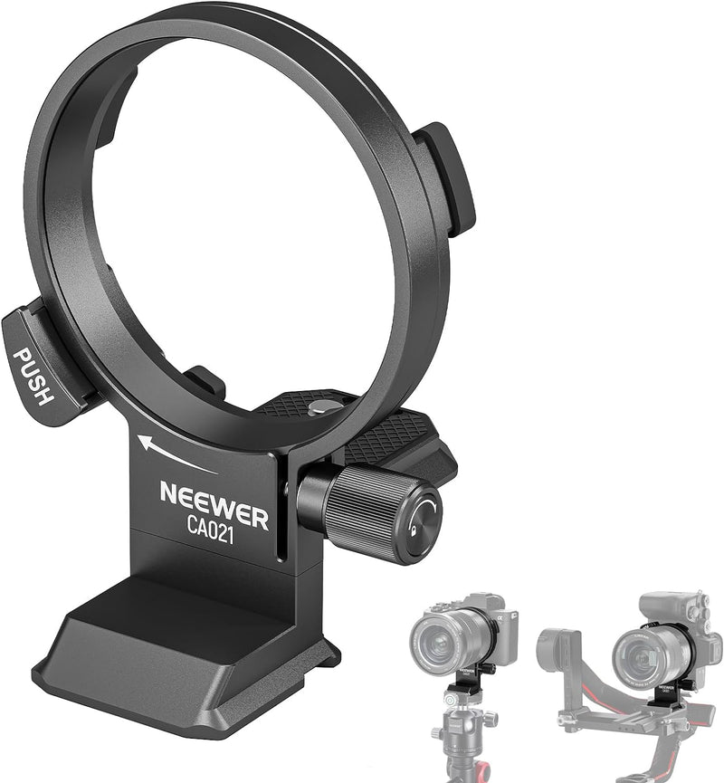 NEEWER Rotatable Collar Mount Plate für Alpha 7R IV 7R V 7 IV 7S III, Lens Stativschelle, Kamera Obj