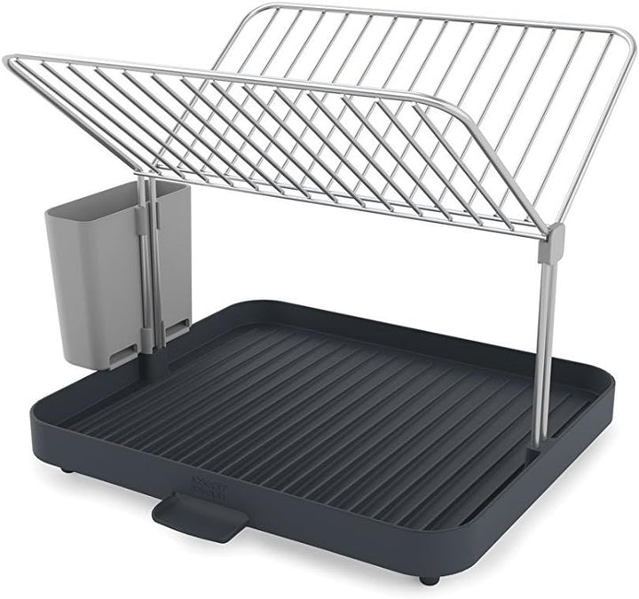 Joseph Joseph Y-Rack - Platzsparendes 2-stufiges Abtropfgestell mit selbstentleerendem Utensilientop