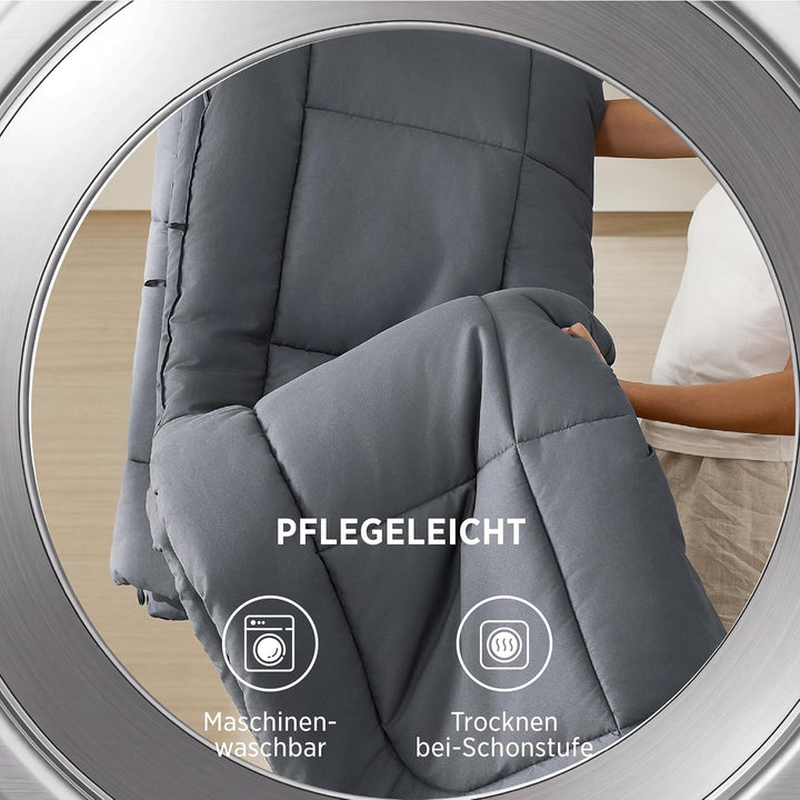 BEDSURE Bettdecke 135x200 Ganzjahresdecke 4 Jahreszeiten, Steppdecke für Allergiker 300GSM Duvet 135