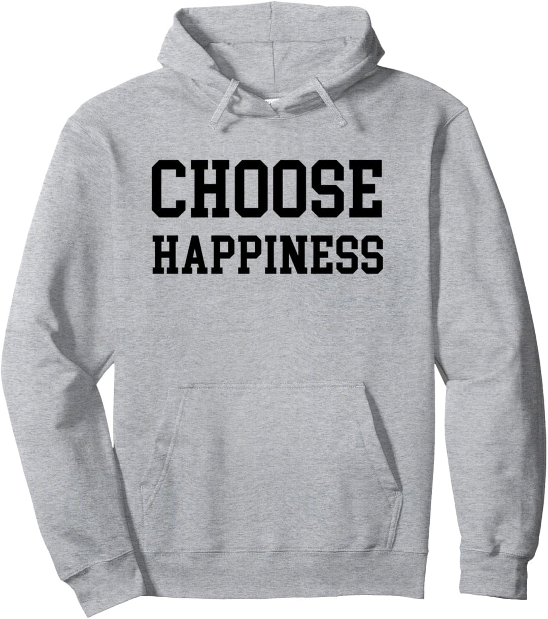 Choose Happiness Yoga Meditation Namaste Spiritual Graphic Pullover Hoodie