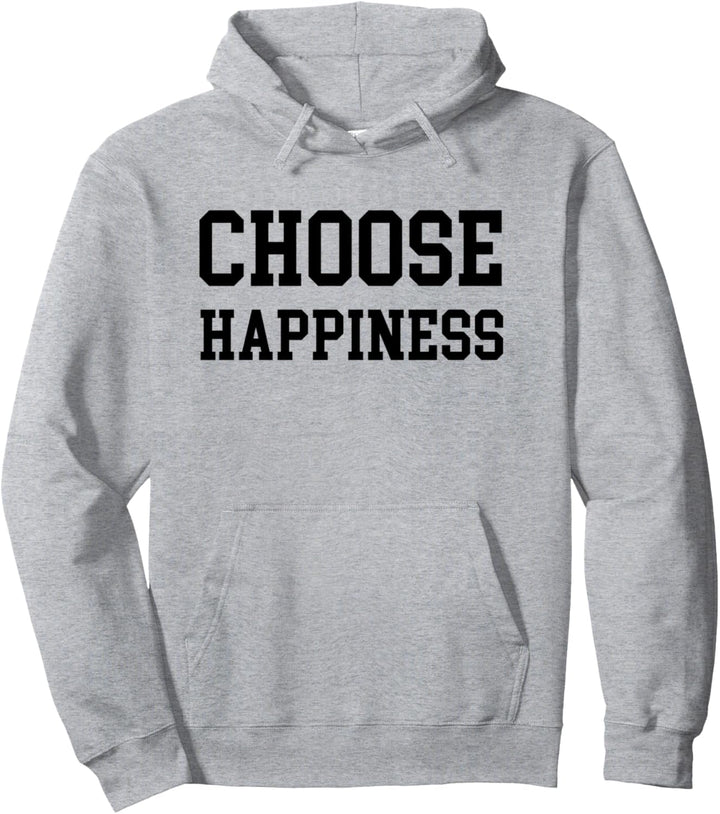Choose Happiness Yoga Meditation Namaste Spiritual Graphic Pullover Hoodie