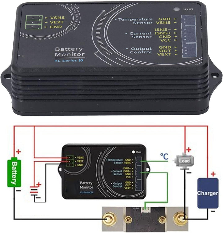 Batteriewächter, ABS-Messing 400 A-kompatibel 0-120 V Wireless-Spannungsstrom-Messmodul Wohnmobil-Zu