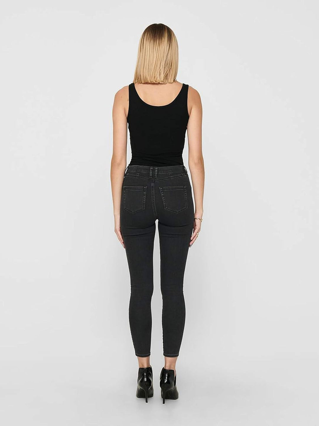 ONLY Damen Onllive Love Long Tank Noos Top XL Schwarz (3 X Black), XL Schwarz (3 X Black)
