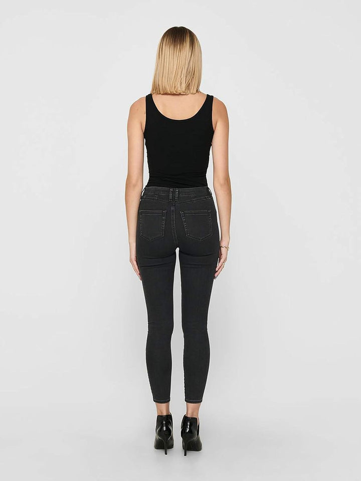 ONLY Damen Onllive Love Long Tank Noos Top XL Schwarz (3 X Black), XL Schwarz (3 X Black)