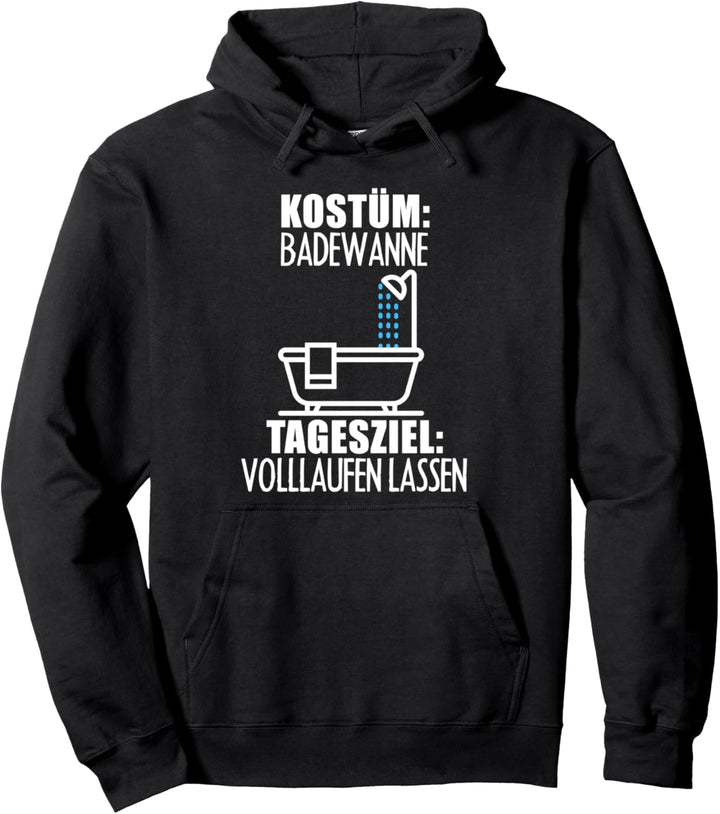 Badewanne Kostüm Für Deine Karneval Party Pullover Hoodie