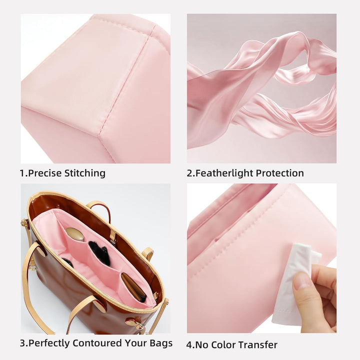 DGAZ Seide Handtasche Organizer für LV Neverfull PM/MM/GM, Taschenorganizer Tasche in Tasche Organiz