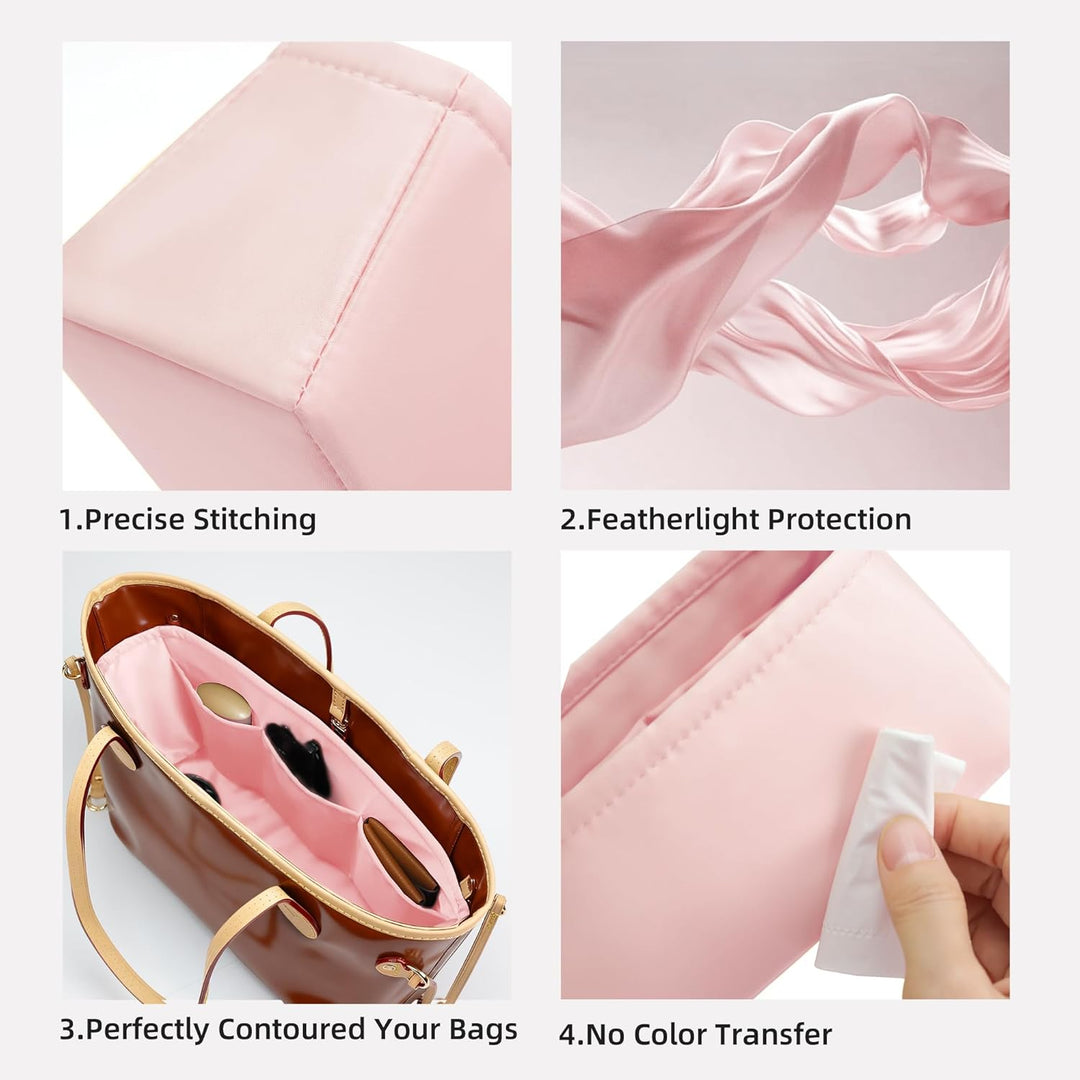 DGAZ Seide Handtasche Organizer für LV Neverfull PM/MM/GM, Taschenorganizer Tasche in Tasche Organiz