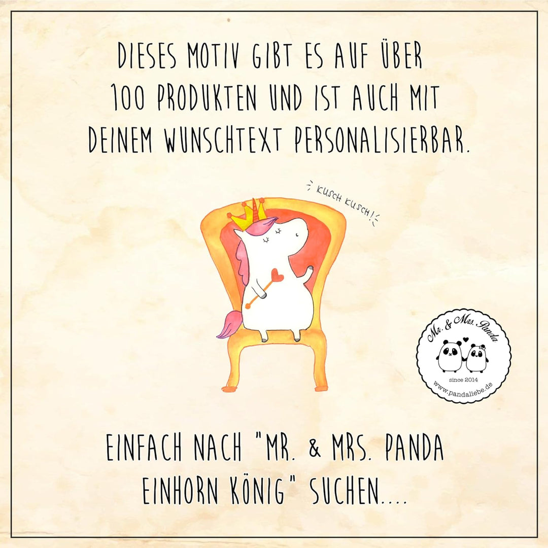 Mr. & Mrs. Panda Motiv WC Sitz Einhorn König - Geschenk, Klodeckel, Toilettendeckel, Klobrille, Pega