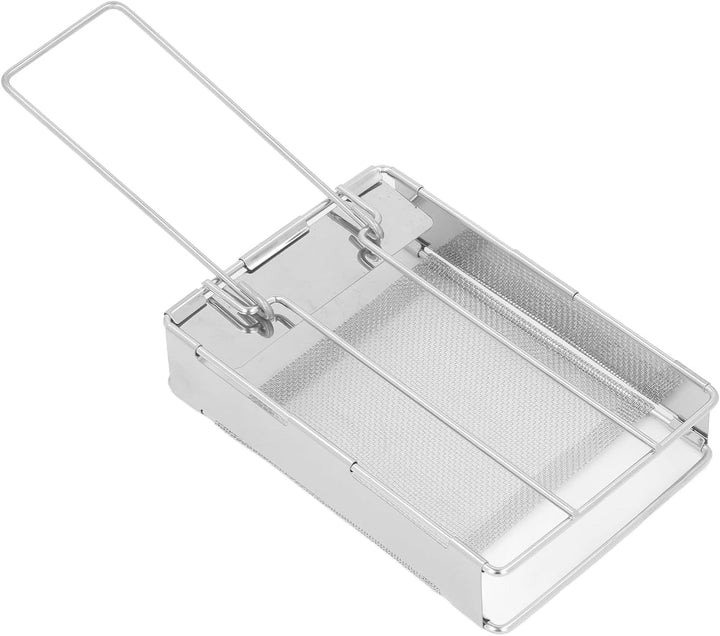Faltbarer Toaster aus Edelstahl, vielseitiger Mini-Toaster für Brot und Wurst, ideal für Camping und