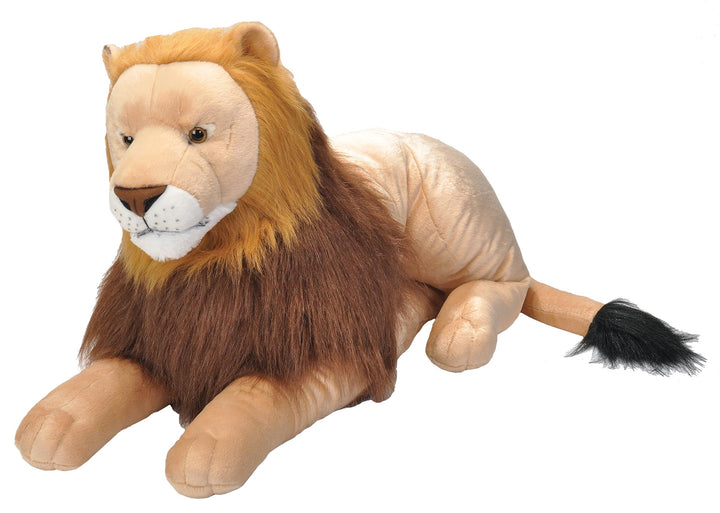 Wild Republic 17341 19322 Jumbo Plüsch Löwe, grosses Kuscheltier, Plüschtier, Cuddlekins, 76 cm, Löw