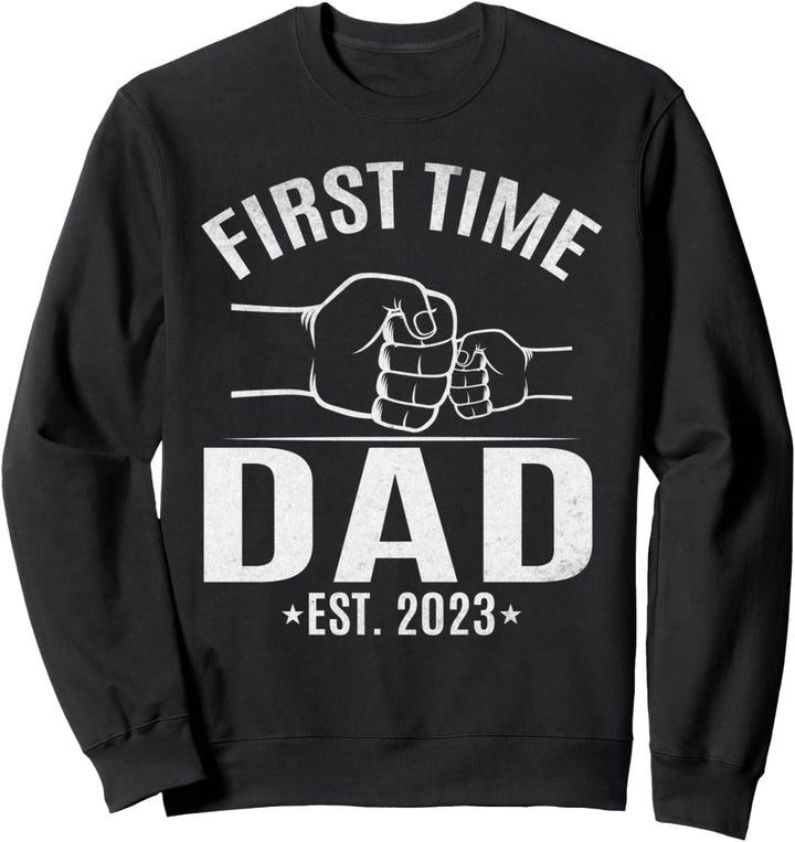 Zum ersten Mal Dad Est. 2023 Papa wird Vaterschaft Neuer Vater Sweatshirt