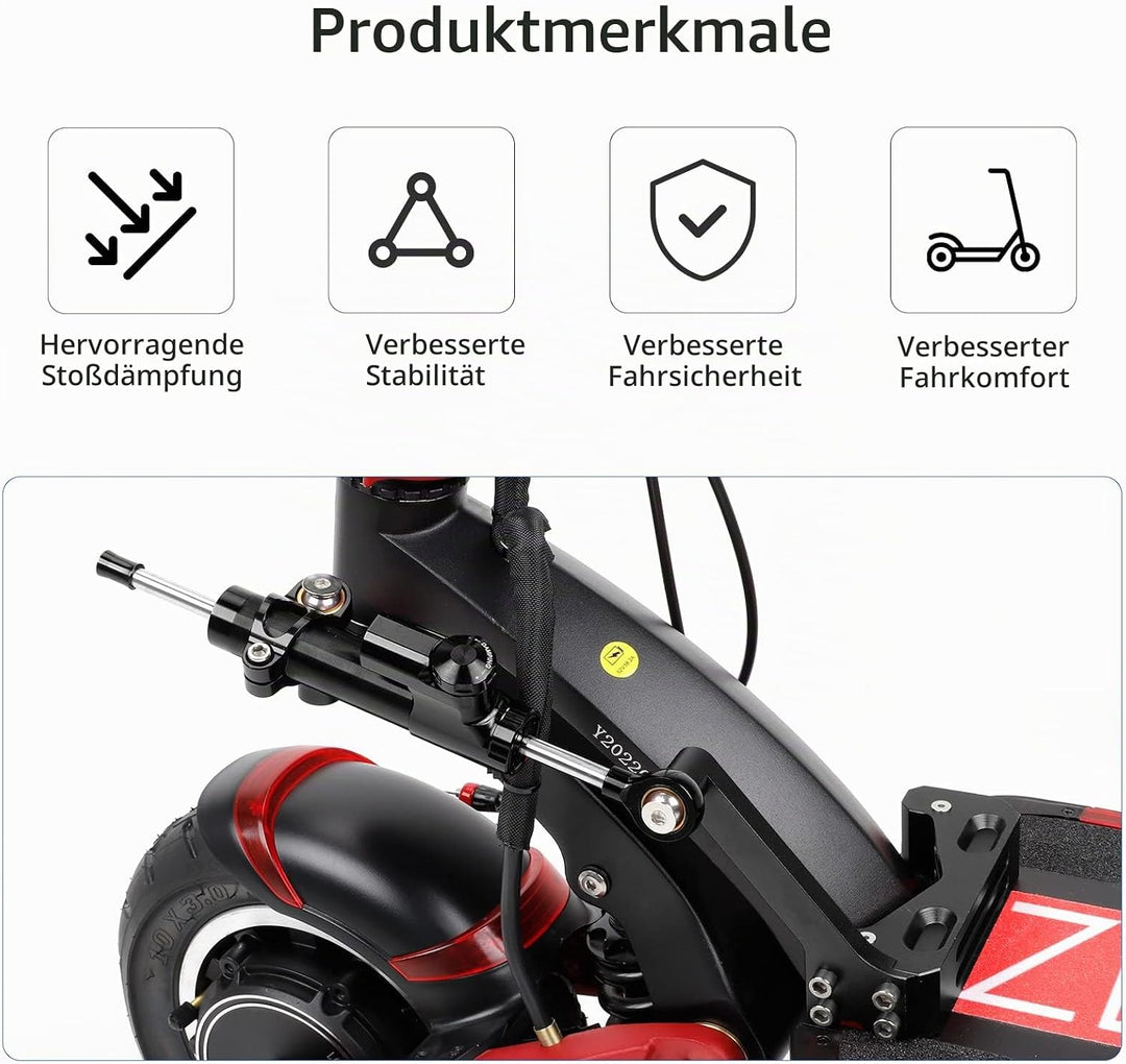 ulip Lenkungsdämpfer Set für Speedual Zero 10 x 10 Zoll Dämpfungslineal Stabilisator Zubehör Elektro