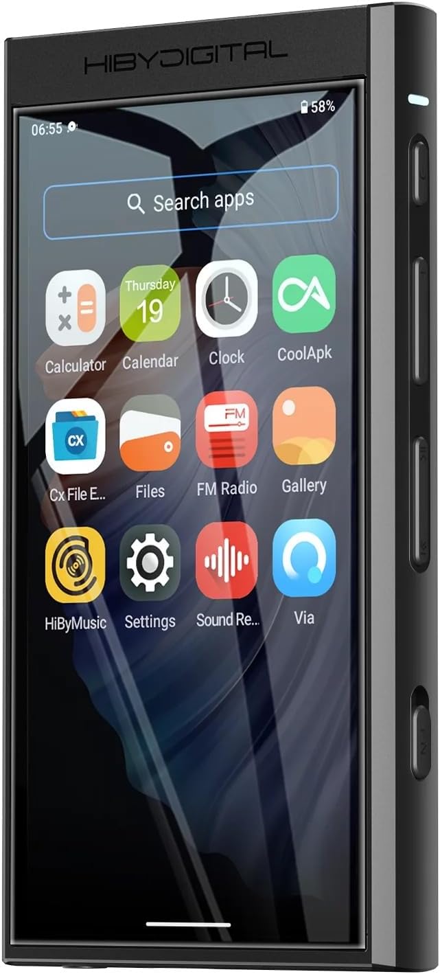 HiBy Digital M300 Digitaler Audio-Player mit integriertem Lautsprecher, Android 13 OS, Bluetooth, WL